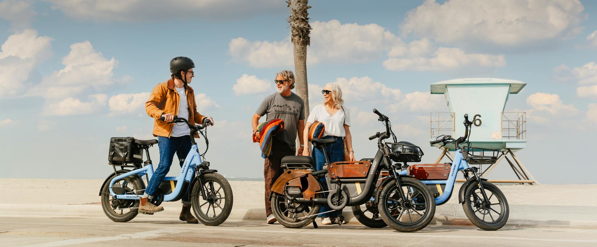 Segway MUXI Pro cargo eBike in a wide product scene
