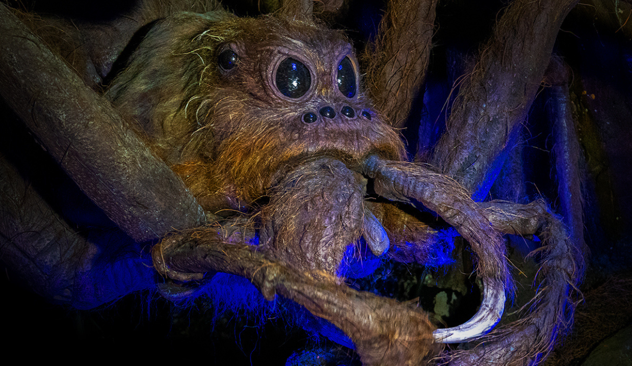 Buckbeak creature model from the film production exhibit