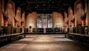 The Great Hall film set inside Warner Bros. Studio Tour Tokyo