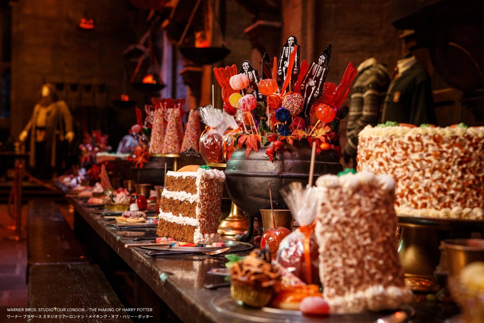 Halloween confectionery display from the Dark Arts program