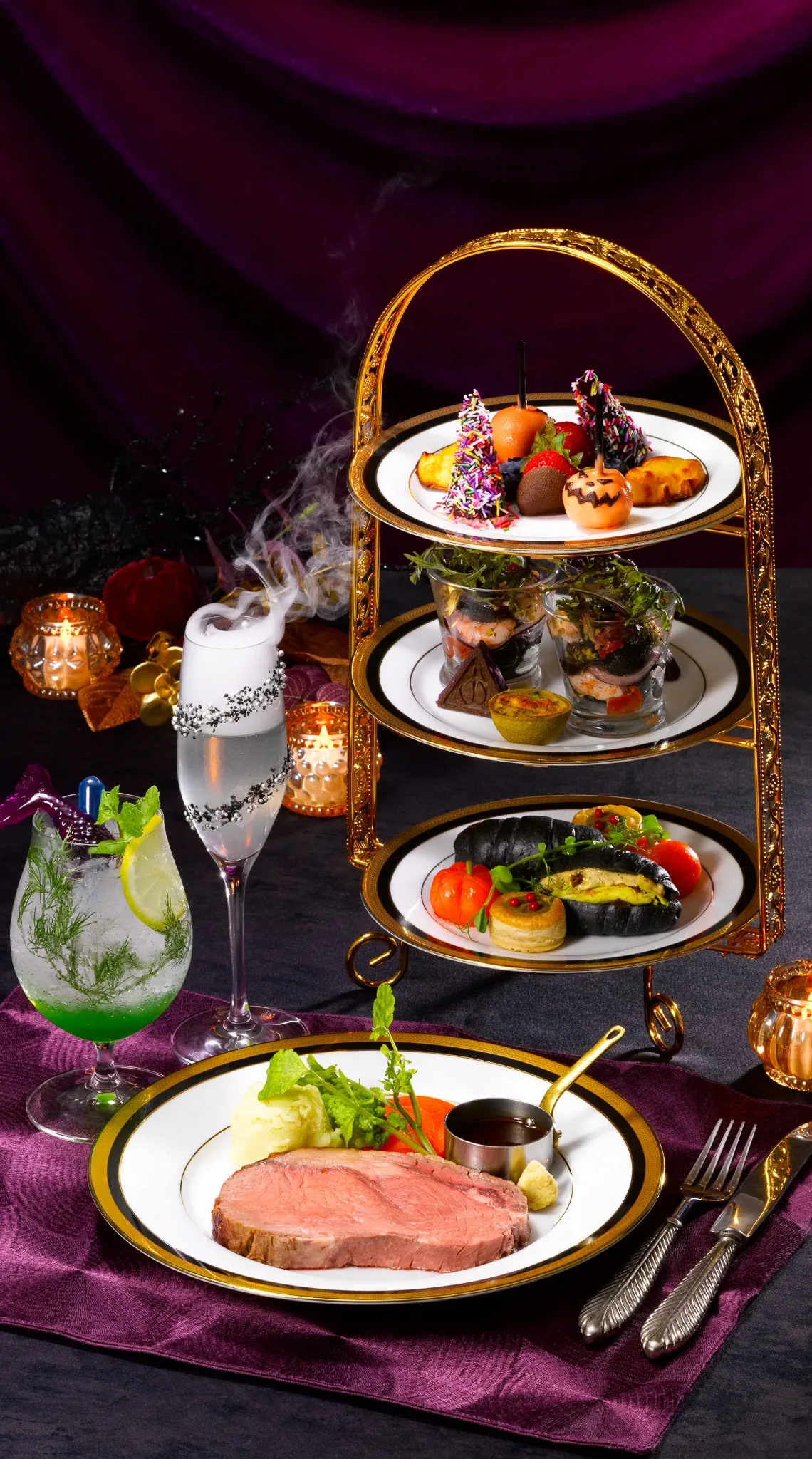 Dark Arts Halloween evening high tea at Backlot Cafe