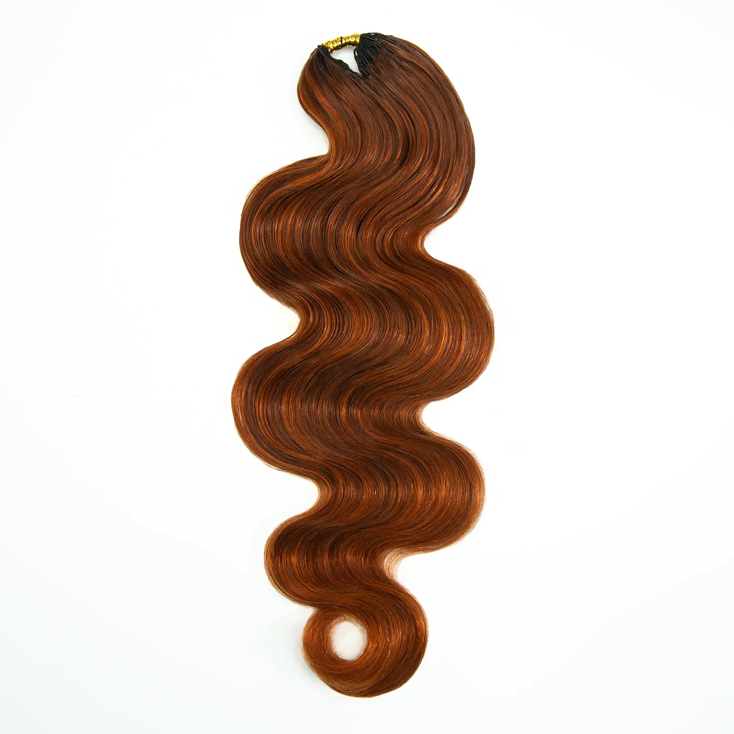 Auburn blend body wave human crochet hair