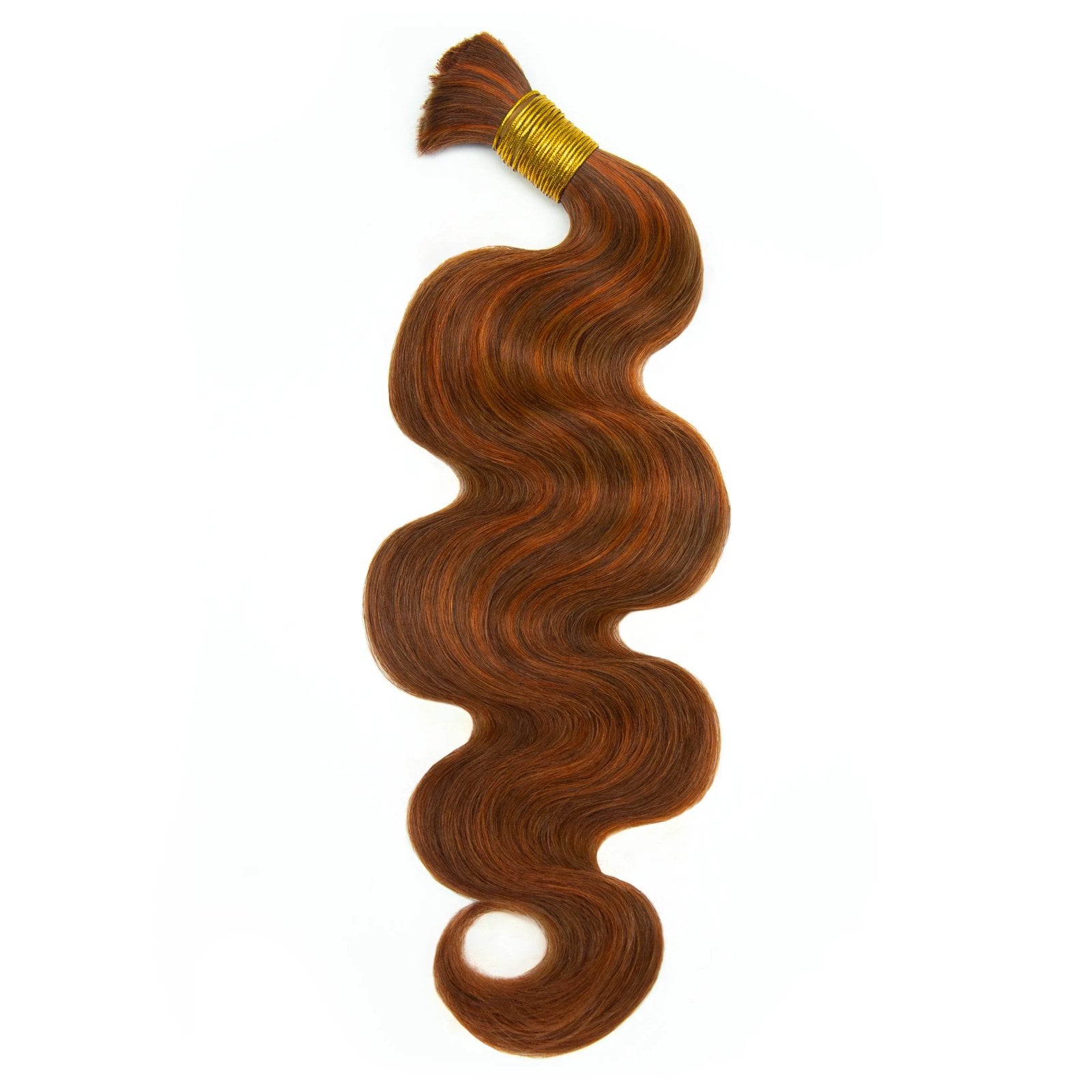 Auburn blend body wave bulk braiding hair