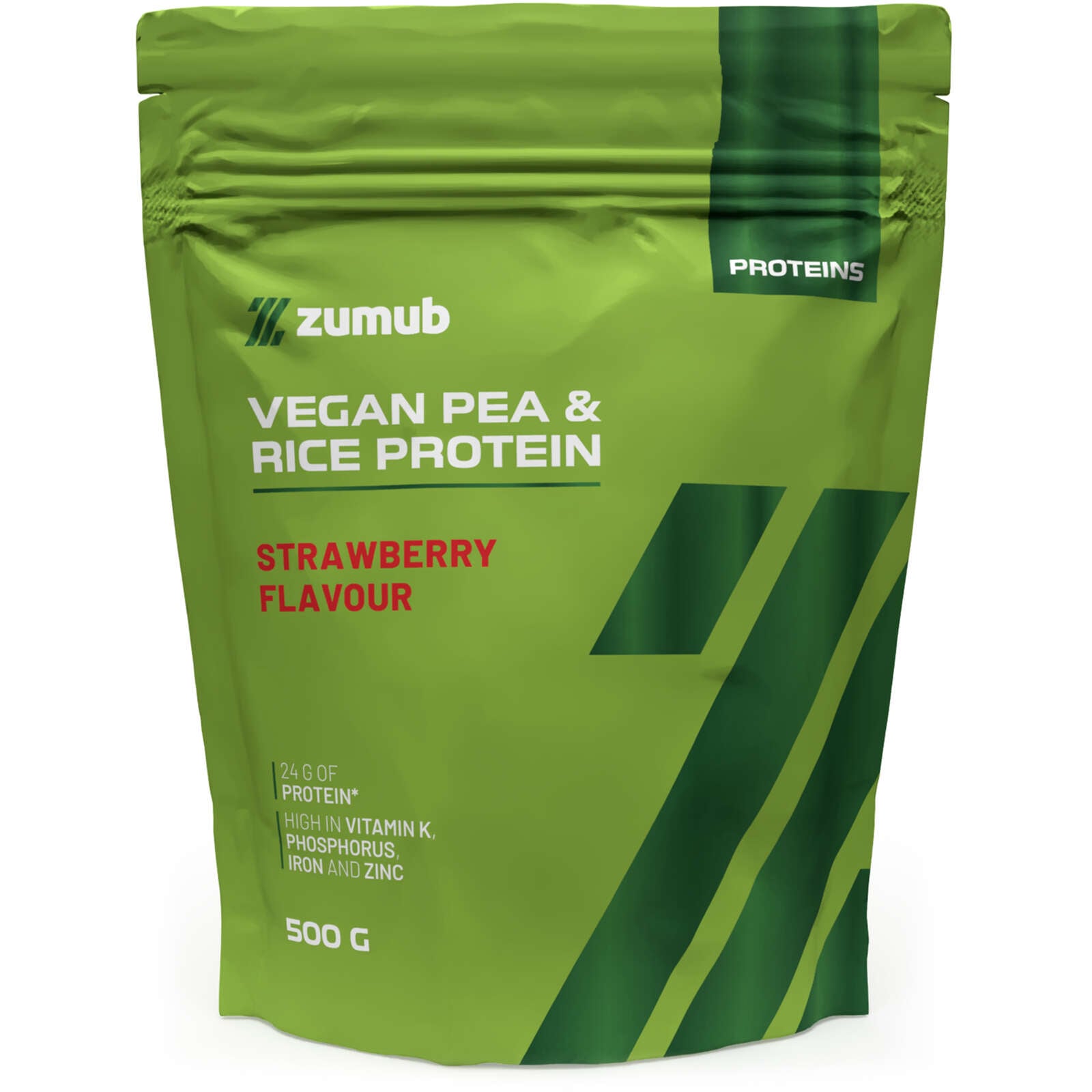 Sachet de protéine végétale pois et riz Zumub à la fraise