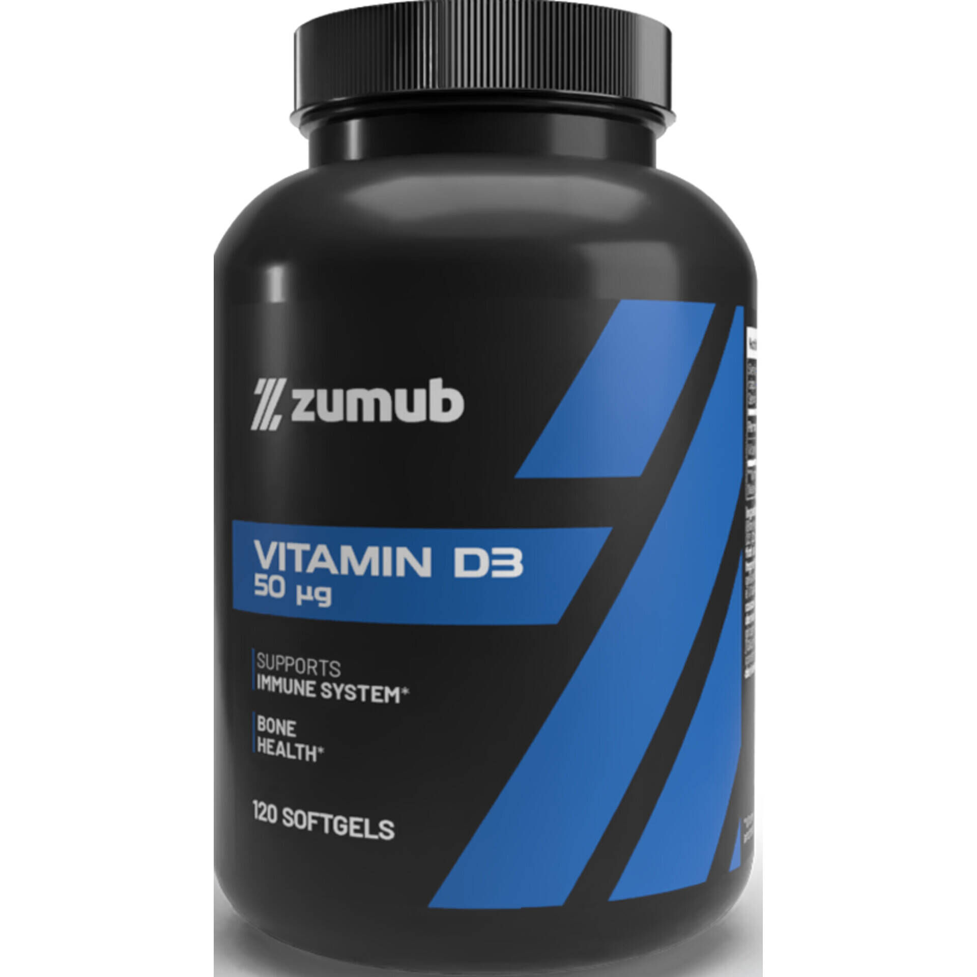 Flacon noir de vitamine D3 Zumub