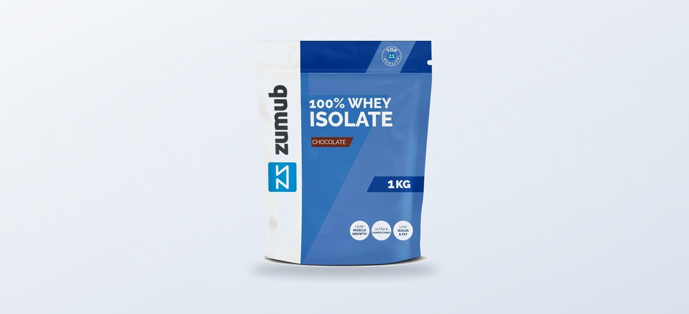 Sachet de whey isolate chocolat Zumub